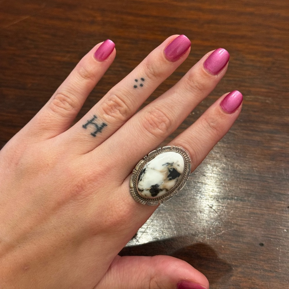 Vintage White Buffalo Ring